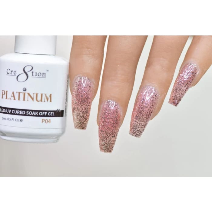 CRE8TION PLATINUM GEL P04 0.5OZ - OceanNailSupply