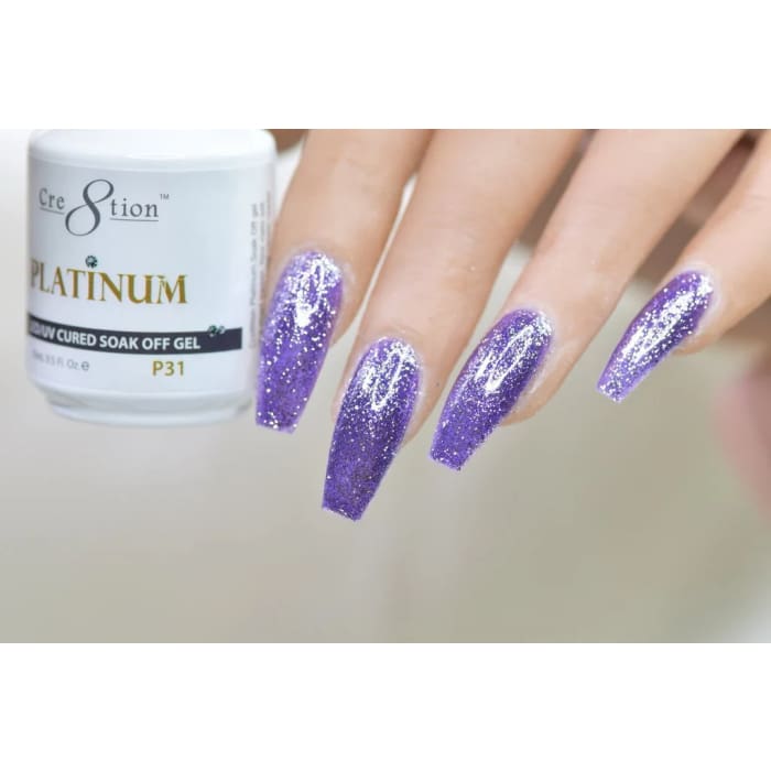 CRE8TION PLATINUM GEL P31 0.5OZ - OceanNailSupply