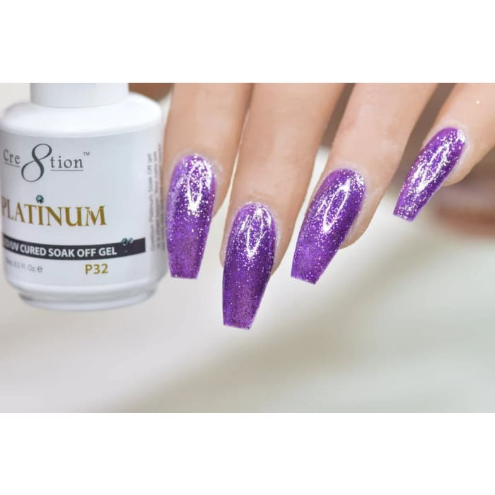 CRE8TION PLATINUM GEL P32 0.5OZ - OceanNailSupply
