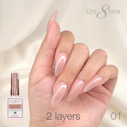 Cre8tion Rubber/ Flexibility Base Gel 0.5oz 01 - OceanNailSupply