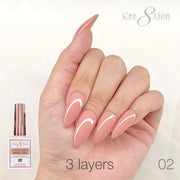 Cre8tion Rubber/ Flexibility Base Gel 0.5oz 02 - OceanNailSupply