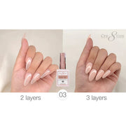 Cre8tion Rubber/ Flexibility Base Gel 0.5oz 03 - OceanNailSupply