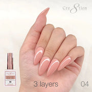 Cre8tion Rubber/ Flexibility Base Gel 0.5oz 04 - OceanNailSupply