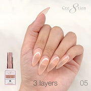 Cre8tion Rubber/ Flexibility Base Gel 0.5oz 05 - OceanNailSupply