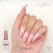 Cre8tion Rubber/ Flexibility Base Gel 0.5oz 07 - OceanNailSupply