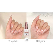 Cre8tion Rubber/ Flexibility Base Gel 0.5oz 08 - OceanNailSupply