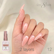 Cre8tion Rubber/ Flexibility Base Gel 0.5oz 12 - OceanNailSupply