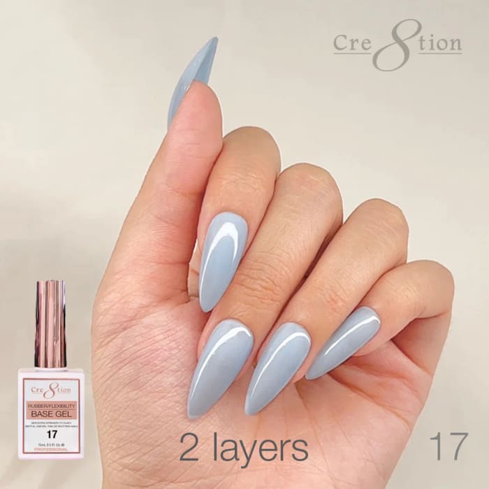Cre8tion Rubber/ Flexibility Base Gel 0.5oz 17 - OceanNailSupply