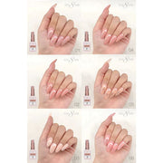 Cre8tion Rubber/ Flexibility Base Gel 0.5oz - Full Set 18 Colors w/ 1 Color Chart OceanNailSupply