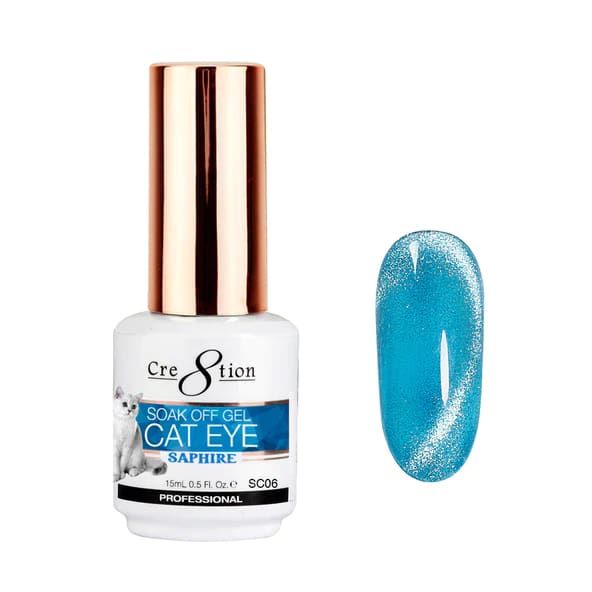 Cre8tion Saphire Cat Eye Gel 0.5oz SC06 - OceanNailSupply