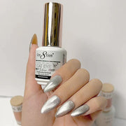 Cre8tion Silver Cat Eye Soak Off Gel 0.5oz CE Silver - OceanNailSupply