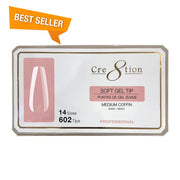 CRE8TION SOFT GEL TIP - COFFIN - OceanNailSupply