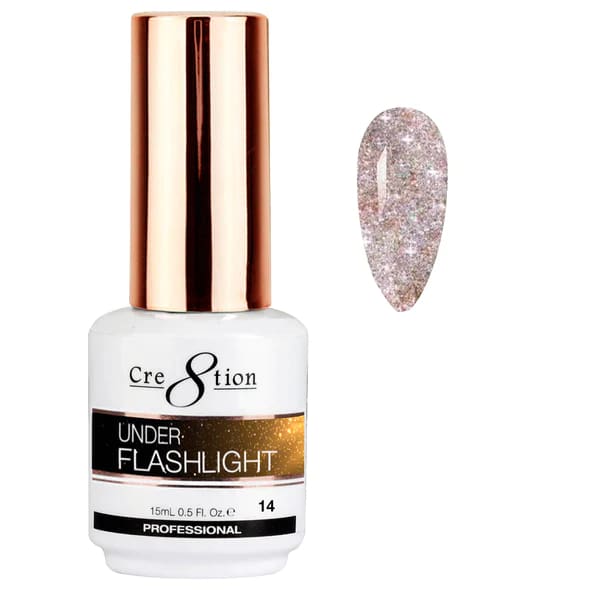 Cre8tion Under Flashlight Collection 0.5oz - Full Set 36 Colors W/ 1 Color Chart - OceanNailSupply