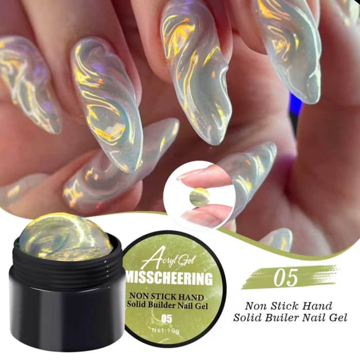 Crystal Aurora 3D Molding Gel – Non-Stick Sculpting Nail Art Gel - OceanNailSupply
