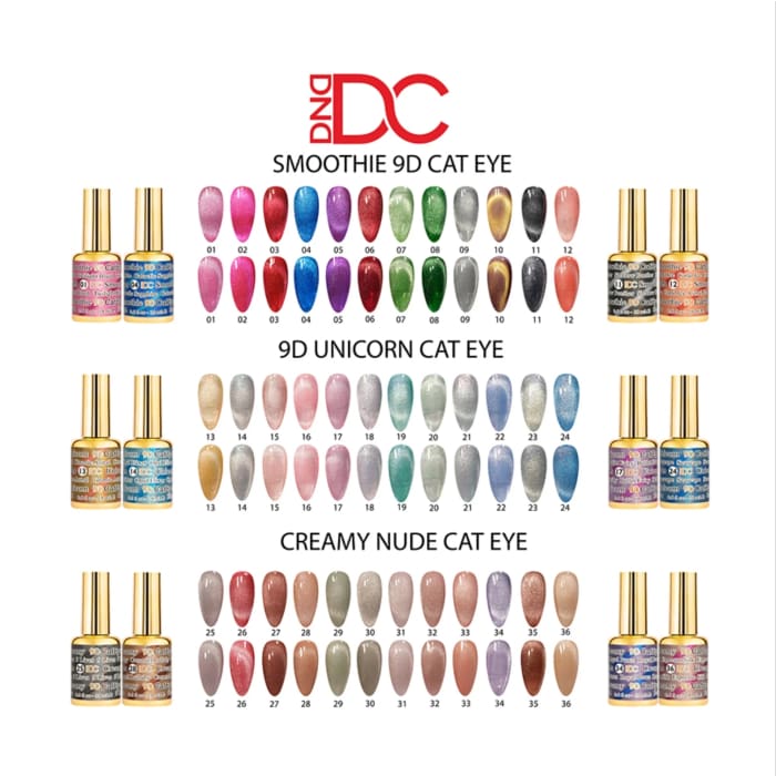 DC 9D Cat Eye Collection Set 36 - OceanNailSupply