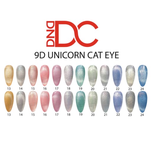 DC 9D CAT EYE - Unicorn #19- Aqua Freckles - OceanNailSupply