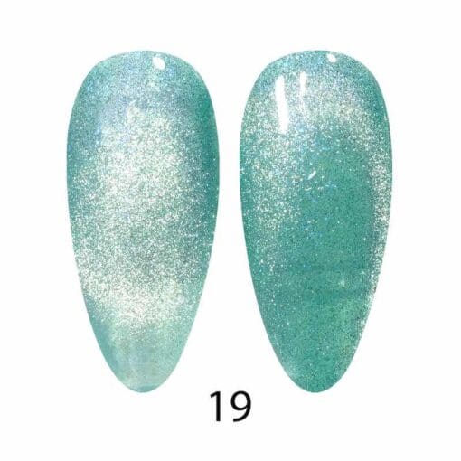 DC 9D CAT EYE - Unicorn #19- Aqua Freckles - OceanNailSupply