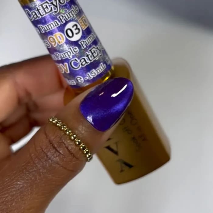 DIVA 9D Cat Eye Glassball #03 - Puma Purple - OceanNailSupply