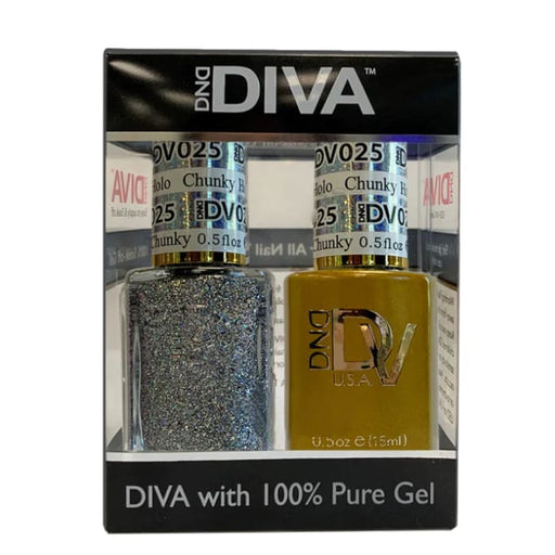 DIVA Matching Duo - 025 Chunky Holo OceanNailSupply