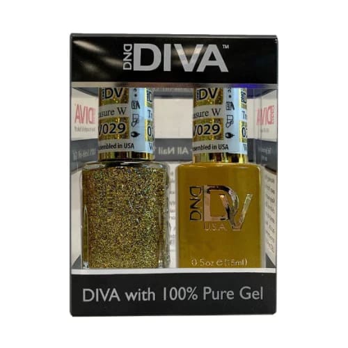 DIVA Matching Duo - 029 Golden Treasure Waves OceanNailSupply