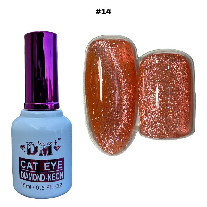 DM Diamond Neon Cat Eye Collection - #01 - #24 - OceanNailSupply