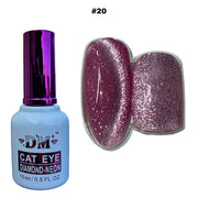 DM Diamond Neon Cat Eye Collection - #01 - #24 - OceanNailSupply