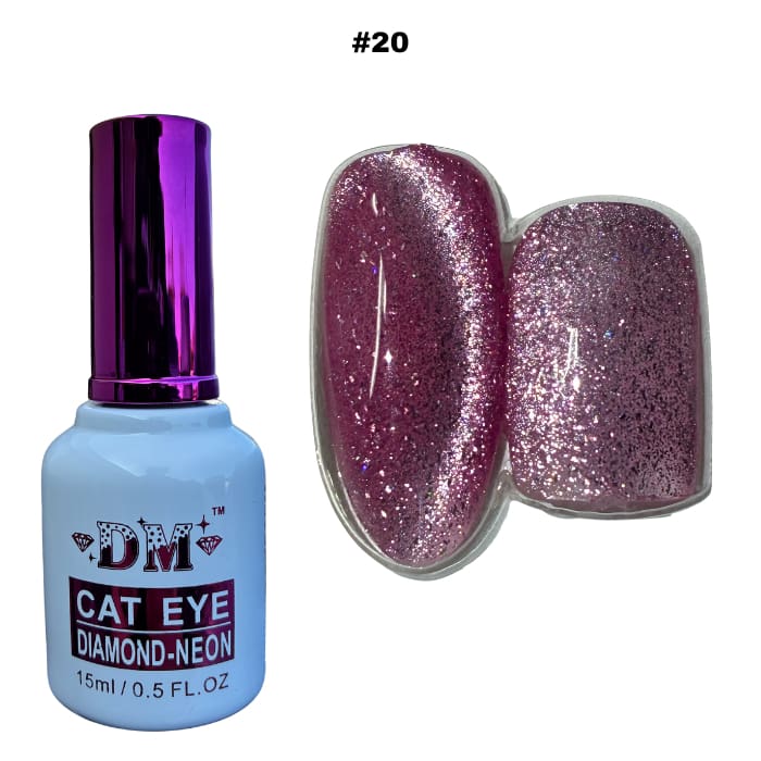 DM Diamond Neon Cat Eye Collection - #01 - #24 - OceanNailSupply