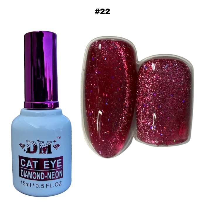 DM Diamond Neon Cat Eye Collection - #01 - #24 - OceanNailSupply