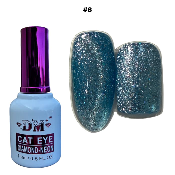 DM Diamond Neon Cat Eye Collection - #01 - #24 - OceanNailSupply