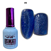 DM Diamond Neon Cat Eye Collection - #01 - #24 - OceanNailSupply
