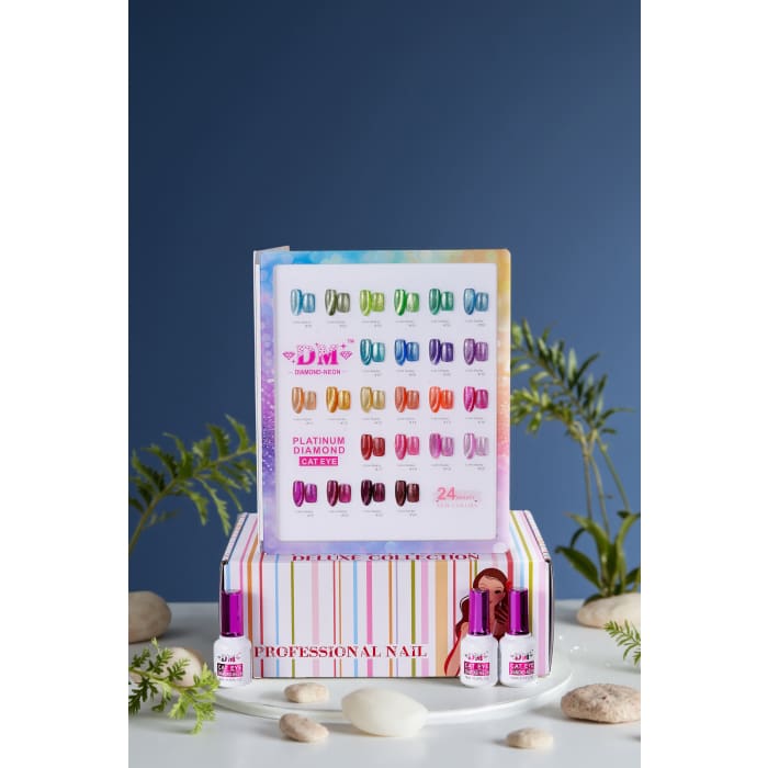 DM Diamond Neon Cat Eye Collection - #01 - #24 - OceanNailSupply