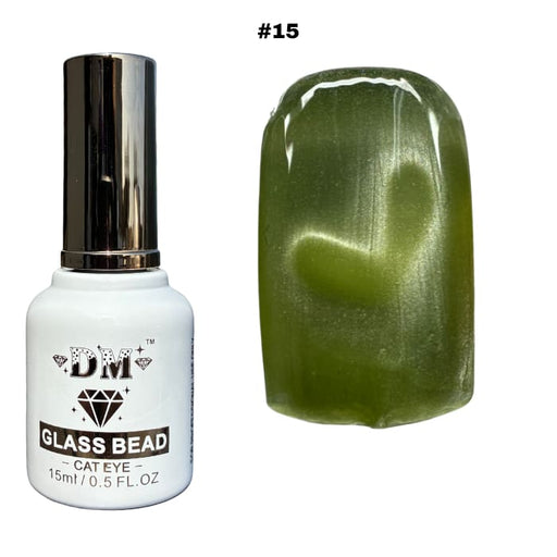 DM Glass Bead Cat Eye - #15 - OceanNailSupply
