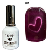 DM Glass Bead Cat Eye Collection - #01 - #36 - OceanNailSupply