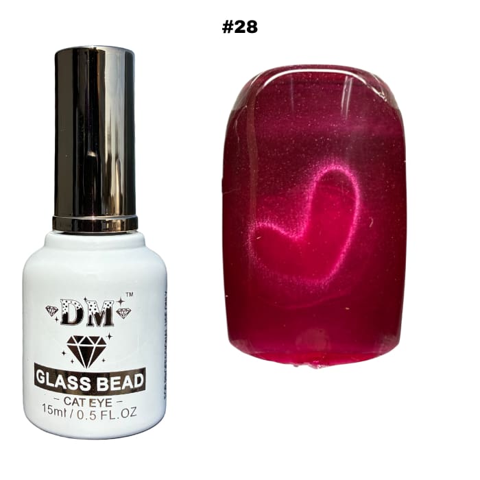 DM Glass Bead Cat Eye Collection - #01 - #36 - OceanNailSupply