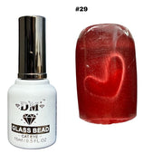 DM Glass Bead Cat Eye Collection - #01 - #36 - OceanNailSupply