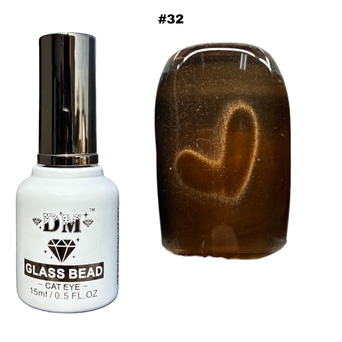 DM Glass Bead Cat Eye Collection - #01 - #36 - OceanNailSupply