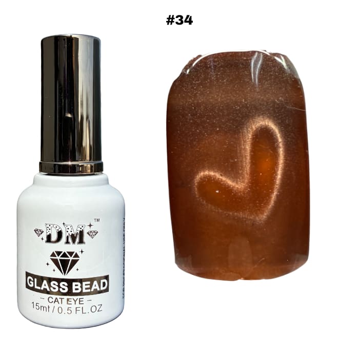 DM Glass Bead Cat Eye Collection - #01 - #36 - OceanNailSupply