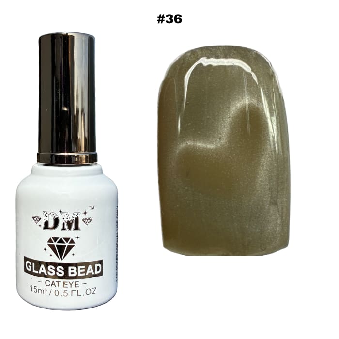 DM Glass Bead Cat Eye Collection - #01 - #36 - OceanNailSupply