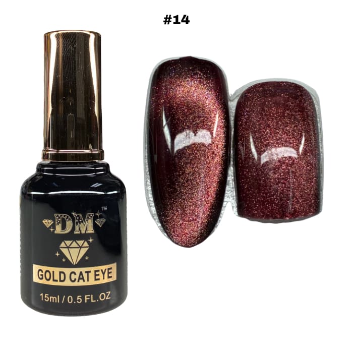 DM Gold Cat Eye - #14 - OceanNailSupply