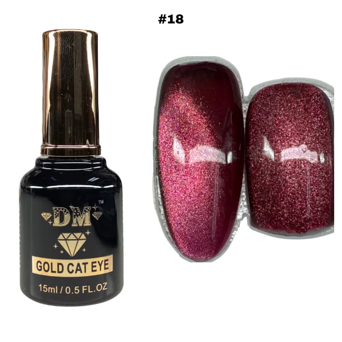 DM Gold Cat Eye - #18 - OceanNailSupply
