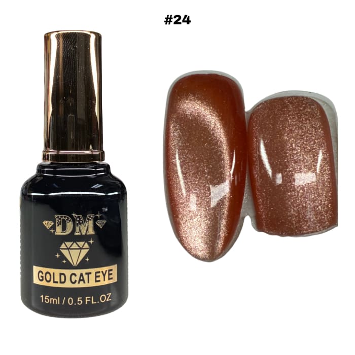 DM Gold Cat Eye - #24 - OceanNailSupply