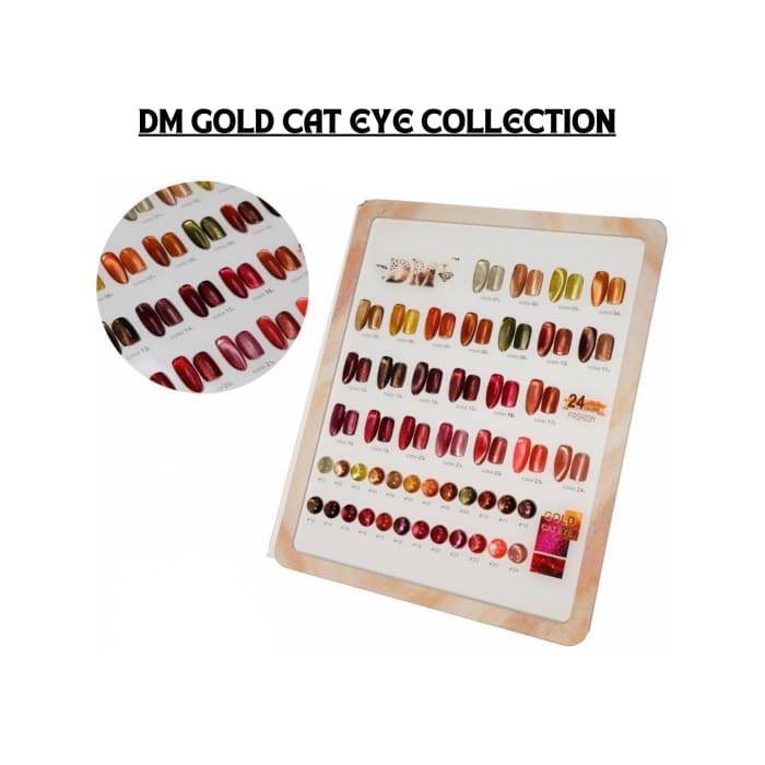 DM Gold Cat Eye Collection - #01 - #24 - OceanNailSupply
