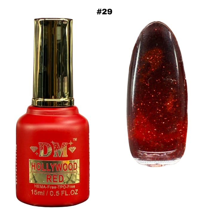 DM Hollywood Red Collection #01 - #36 (HEMA + TPO Free) - OceanNailSupply