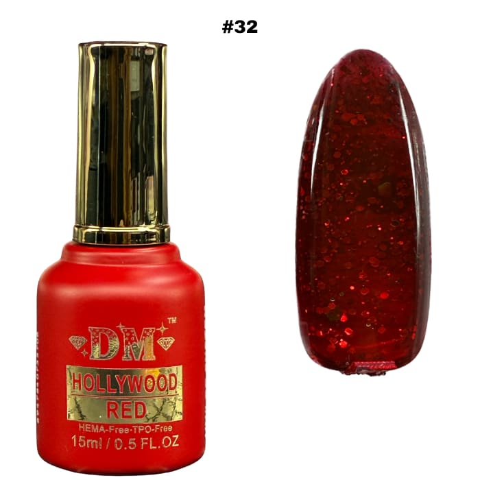 DM Hollywood Red Collection #01 - #36 (HEMA + TPO Free) - OceanNailSupply