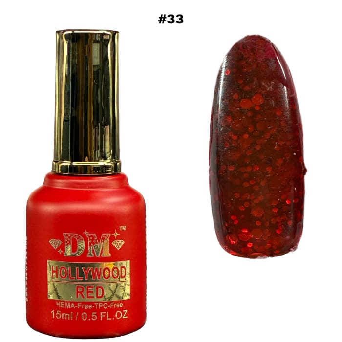 DM Hollywood Red Collection #01 - #36 (HEMA + TPO Free) - OceanNailSupply