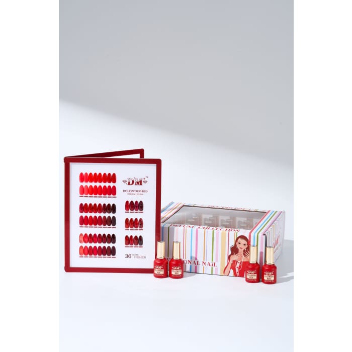 DM Hollywood Red Collection #01 - #36 (HEMA + TPO Free) - OceanNailSupply