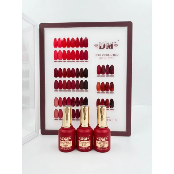 DM Hollywood Red Collection #01 - #36 (Hema + TPO Free) - OceanNailSupply