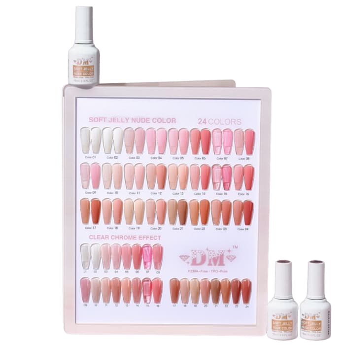DM Soft Jelly Nude Collection - #01 - #24 - OceanNailSupply