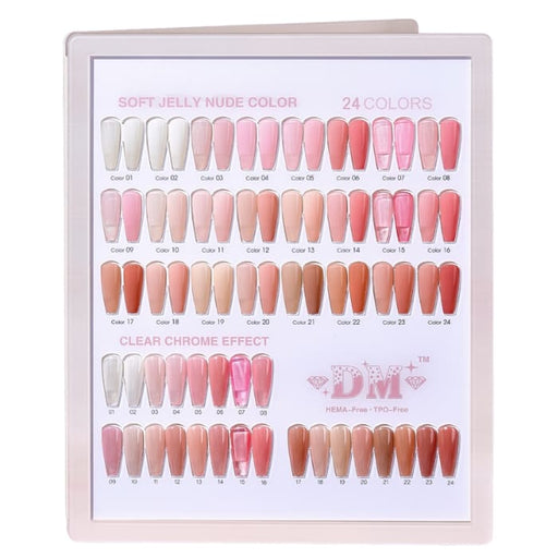 DM Soft Jelly Nude Collection - #01 - #24 - OceanNailSupply