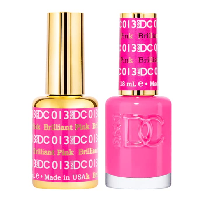 DND DC Matching Pair - 013 BRILLIANT PINK - OceanNailSupply
